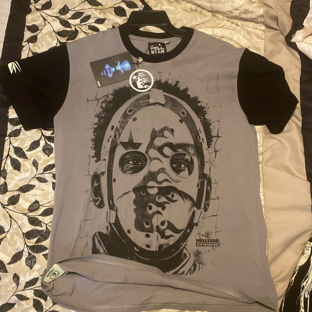 gray hellstar tee shirt